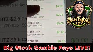 Watch My Hertz Futures Go Live Today on RobinHood Trading App! Yolo level 45 ! Jackpot !!!