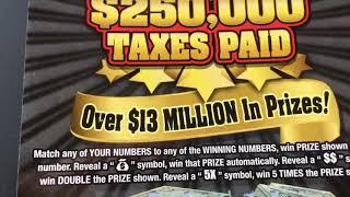 Taxes Paid Instant Lottery Ticket