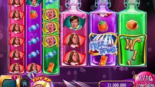 WILLY WONKA: BUBBLES, BUBBLES EVERYWHERE Video Slot Casino Game with a FREE SPIN BONUS