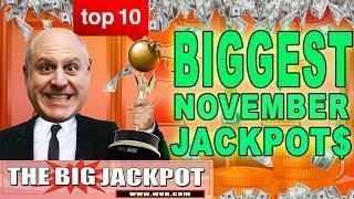 Top 10 BIGGEST JACKPOT$ •November 2018 •| The Big Jackpot