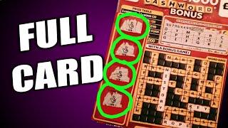 FULL CARD..SUPER WINS.. ..FULL £1000..RED HOT 7s..WIN ALL..CASHWORD SCRATCHCARDS