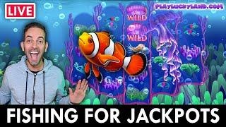 ⋆ Slots ⋆ LIVE - Fishing for JACKPOTS with LuckyLand Slots