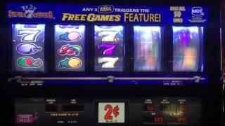 3x 2x Super Sevens slot machine free spins bonus