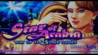 Konami Gaming - Star of Arabia Slot Bonus ~New Game~