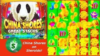 ++NEW China Shores Great Stacks slot machine, 3 sessions