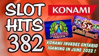 Slot Hits 382 - Cobra Heart, Adorable Peacock and More !  Konami in Ontario!