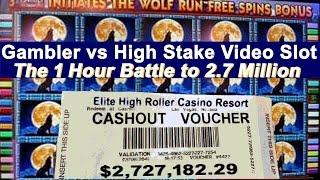 •1Hr Battle for $2.7 Million•Gambler vs High Stakes Vegas Casino Slot•Jackpot Handpay Aristocrat, • 