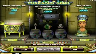 FREE Pharaohs Gems  ™ Slot Machine Game Preview By Slotozilla.com