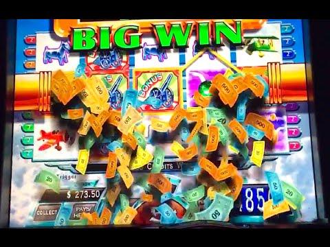 SUPER BIG WIN!! (RARE HIT) "UP UP & AWAY" Slot Machine Bonus (w/ SLOT CHICK!)