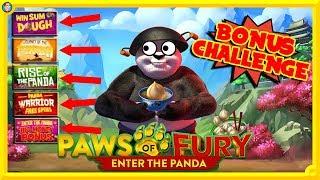 • THE BIG PAWS OF FURY ONLINE SLOT CHALLENGE !!! •