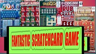 FANTASTIC SCRATCHCARD GAME. NEW CARDS JUST OUT..XMAS £150,000 Month..GOLD"N"BLACK