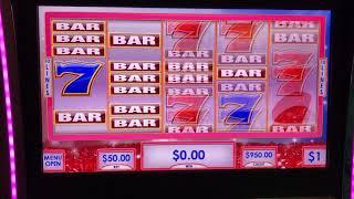VGT $50 Per Spin Ruby's Red Spin Wild's - Double The Money Choctaw Casino High Limit Gambling