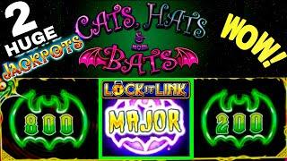 •2 HUGE HANDPAYS• High Limit LOCK IT LINK Cats Hats & More Bats | EUREKA Slot BIG HANDPAY  | PART-3