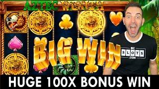 ⋆ Slots ⋆ PREMIERE LIVE ⋆ Slots ⋆ HUGE Aztec Wealth 100X Bonus Win