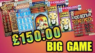 BIG SCRATCHCARD..GAME..& SCRATCHCARD PRIZES SENT TO YOU THE VIEWERS BY FREE POST..£100 PRIZE DRAW