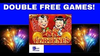 88 FORTUNES and th DOUBLE TROUBLE BONUS WIN FALL!