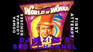 ~7 MINUTES OF BONUSES ~ World of Wonka SLOT MACHINE ~ NICE WINS!!! • DJ BIZICK'S SLOT CHANNEL