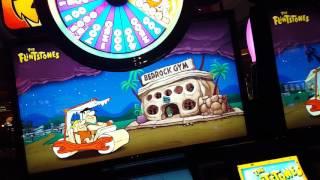 HUGE Win on Flintstones Slot - FRED WHEEL PRIZE!!!