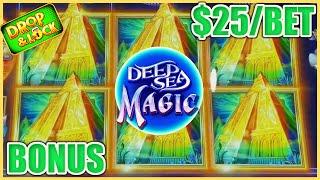 ★ Slots ★Drop & Lock Deep Sea Magic ★ Slots ★HIGH LIMIT $25 BONUS ROUND LOCK IT LINK SLOT MACHINE CA