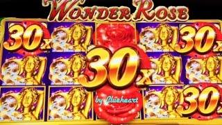 •FIRST TRY• WONDER ROSE slot machine BONUS WINS!
