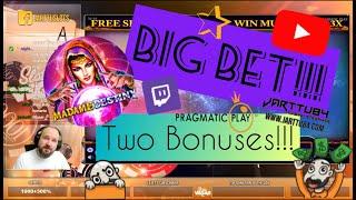 Big Bet!! 2 Bonuses!! Big Wins From Madame Destiny!!