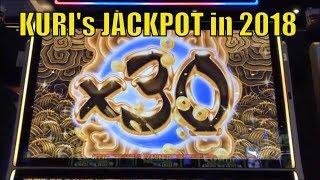 •KURI's Jackpot in 2018•No Need to High Bet to Get A Jackpot•It's KURI Style !•彡栗スロ/カジノ