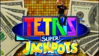 I FOUND TETRIS JACKPOTS IN THE HIGH LIMIT ROOM! Tetris Slot Machine LIVE PLAY & Bonuses With SDGuy!