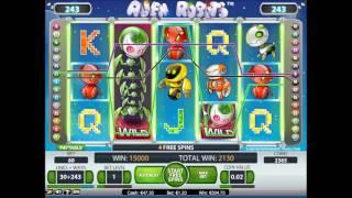 Alien Robots Slot  Freespin Feature - Mega Big Win (410x bet)