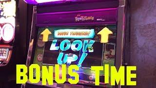 The Flintstones Live Play max bet $3.60 with BONUS WMS Slot Machine