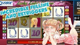 BIG WIN!!! Lucky Ladys Charm bonus round from LIVE STREAM (Casino Games) HUGE WIN