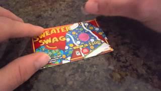 NEW! $1 SWEATER SWAG SCRATCH OFF FROM WEST VIRGINIA LOTTERY. $1 SCRATCH OFF WINNERS