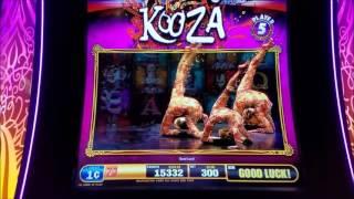 Kooza Slot Machine Bonus Win !!!! NICE GAME Live Play and Bonus
