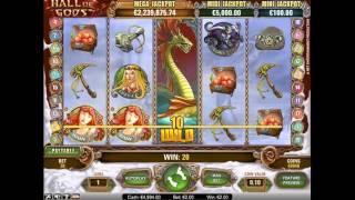 Hall of Gods slot from NetEnt - Gameplay