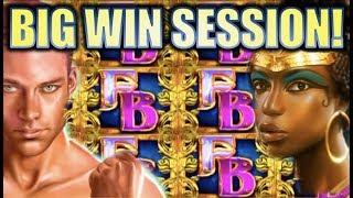 •BIG WIN SESSION!• FULL SCREEN WILDS?! FLOWERS OF BABYLON Slot Machine Bonus (Aristocrat)