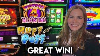 Great Run of Bonuses! Lock-It Link Huff N' Puff Slot Machine!