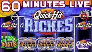 • 60 MINUTES LIVE • QUICK HIT RICHES • BLACK GOLD WILD • AROMA RETAIL SAMPLE TEST