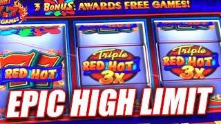 $50 HIGH LIMIT BETS ⋆ Slots ⋆ SIZZING RED HOT 7s SLOT MACHINE