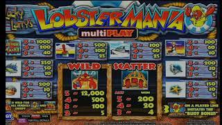 Lobstermania Multi Play High Limit Slot Play