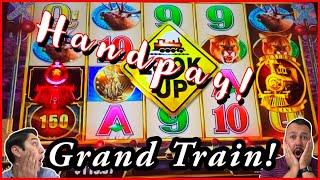 We Rode The GRAND TRAIN to a JACKPOT HANDPAY!