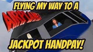 JACKPOT HANDPAY ON AIRPLANE SLOT MACHINE POKIE!