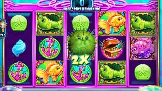 GOLD FISH RACE FOR THE GOLD Video Slot Casino Game with a "BIG WIN" FREE SPIN