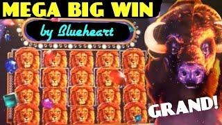 HUGE BUFFALO GRAND slot LINE HIT and FULL SCREEN KING of AFRICA with MORE SLOT WINS!