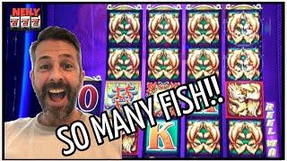 • SO MANY FISH ON DOUBLE BLESSINGS SLOT MACHINE!! HUGE WIN! •