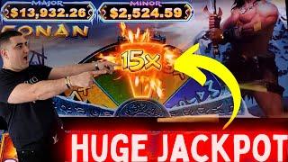 BIGGEST JACKPOT On High Limit Conan Slot Machine