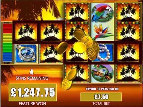 £2886.00  MEGA WIN JACKPOT FORTUNES OF THE CARIBBEAN™ SLOT GAME AT JACKPOT PARTY®