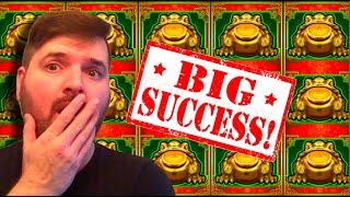 The Frogs Multiply Each Other?! MOST AMAZING WIN On MONEY FROG Slot Machine @ Max Bet