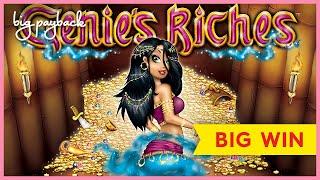 BIG WIN, LOVED IT! Genie's Riches Slot - VERY NICE BONUS!