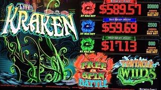 The Kraken Slot Machine - 3 Bonuses with Progressives - Multimedia Games