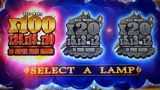 Lamp of Destiny Slot Machine Bonus - 10 Free Games with BIG Multipliers - Nice Win (#2)