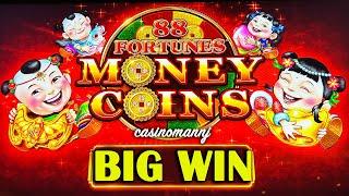 NEW! - BIG WIN! 88 Fortunes MONEY COINS SLOT - Casinomannj
